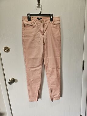 H&M Blush Pink Skinny Pants with Ankle Zips